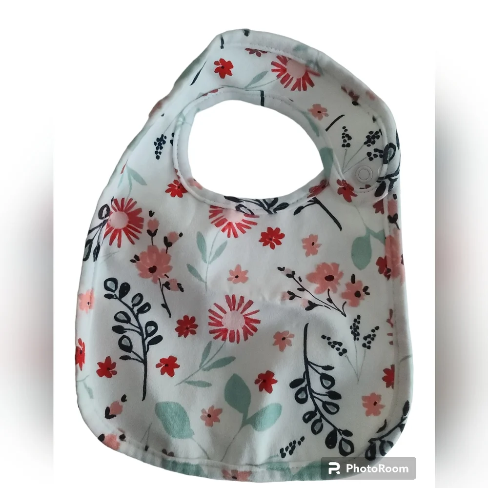 Baby Girl Bibs Bundle Lot 7 pieces Bumkins, Carter's, Disney
